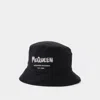 Alexander Mcqueen Men's Bucket Hat In Black