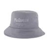Alexander Mcqueen Tonal Graffiti Bucket Hat In Gray