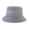 Alexander Mcqueen Tonal Graffiti Bucket Hat In Grey