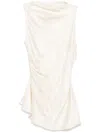 Alexander Mcqueen Asymmetric Satin Top