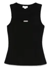 Alexander Mcqueen Ribbed Texture Sleeveless Top