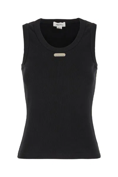 Alexander Mcqueen Top Mcqueen Woman Color Black