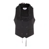 Alexander Mcqueen Lace Trimmed Satin Top With Adjustable Straps In Black