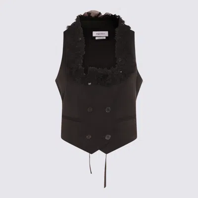 ALEXANDER MCQUEEN TOP BLACKS AND GREYS