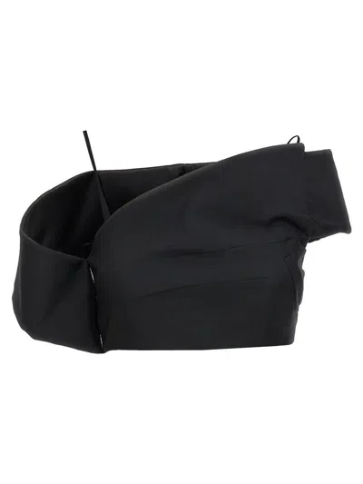 ALEXANDER MCQUEEN ALEXANDER MCQUEEN TOP 'CROP LAPEL CORSET'