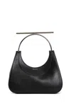 Alexander Mcqueen Mcqueen T-bar Crossbar Leather Handbag In Black