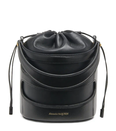 Alexander Mcqueen Top-handle Bucket Bag In Black