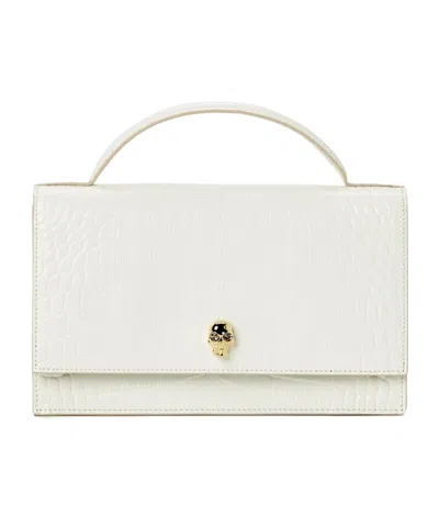 Alexander Mcqueen Top Handle Shoulder Bag In White