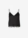 Alexander Mcqueen Top With Thin Straps In Black