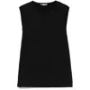 Alexander Mcqueen Black T-shirt With Transparent Inserts In Black
