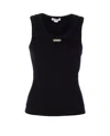 Alexander Mcqueen Ribbed Texture Sleeveless Top