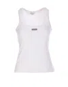Alexander Mcqueen Mcqueen Placket Tank Top In White