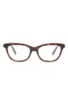 Alexander Mcqueen Tortoiseshell Butterfly-frame Glasses In Brown