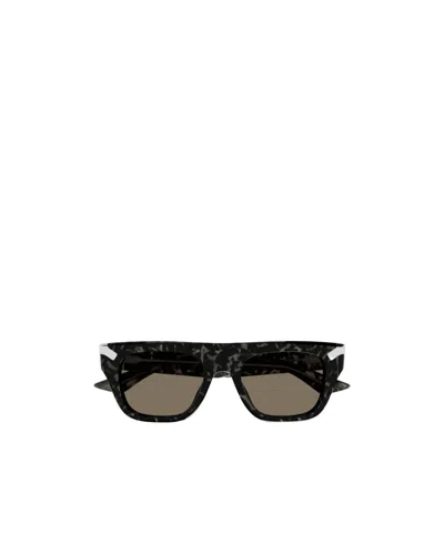 ALEXANDER MCQUEEN ALEXANDER MCQUEEN EYEWEAR RECTANGLE FRAME SUNGLASSES