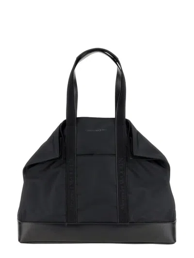 Alexander Mcqueen Tote De Manta Bag In Black