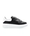 Alexander Mcqueen Touch-strap Low-top Sneakers In Black