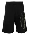 Alexander Mcqueen Alexander Mc Queen Mc Queen Graffiti Shorts In Black
