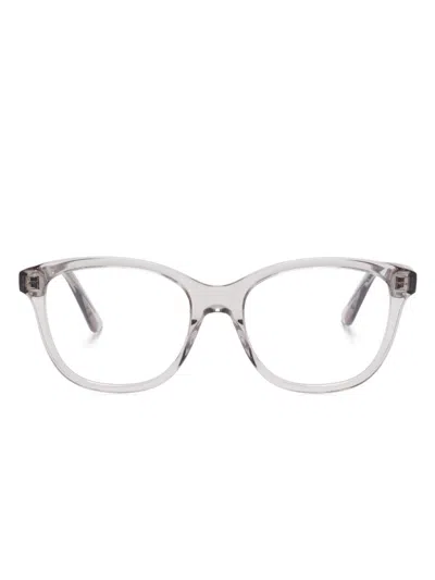Alexander Mcqueen Translucent-frame Glasses In Crystal-crystal-transparent