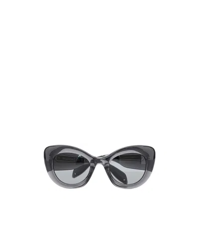 ALEXANDER MCQUEEN ALEXANDER MCQUEEN EYEWEAR CAT-EYE FRAME SUNGLASSES