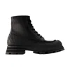 Alexander Mcqueen Alexander Mc Queen Wander Black Leather Boot In Black