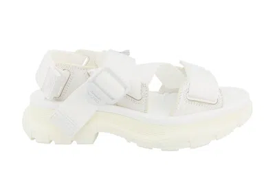 Pre-owned Alexander Mcqueen Tread Sandals New Ivory (women's)