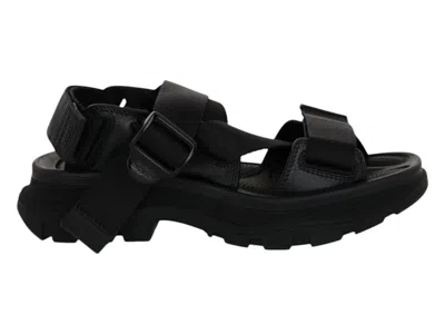 Pre-owned Alexander Mcqueen Tread Sandals (women's) Sneakers In Black