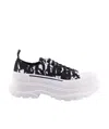 Alexander Mcqueen Tread Slick Abstract-print Sneakers In White