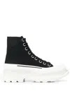 Alexander Mcqueen Alexander Mc Queen Tread Slick Ankle Boots In Black