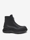 Alexander Mcqueen Alexander Mc Queen Tread Slick Ankle Boots In Black