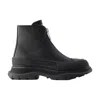 Alexander Mcqueen Tread Slick Ankle Boots In Black