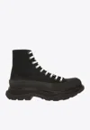 Alexander Mcqueen Tread Slick Ankle Boots In Black