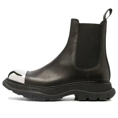 Alexander Mcqueen Tread Slick Boot 'black Silver'