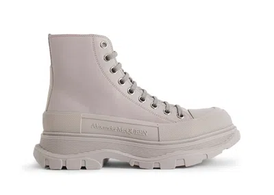 Pre-owned Alexander Mcqueen Tread Slick Boot (women's) Sneakers In Grey In Gray