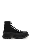 Alexander Mcqueen Black Suede Tread Slick High-top Sneakers