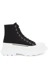 Alexander Mcqueen Alexander Mc Queen Tread Slick Ankle Boots In Black