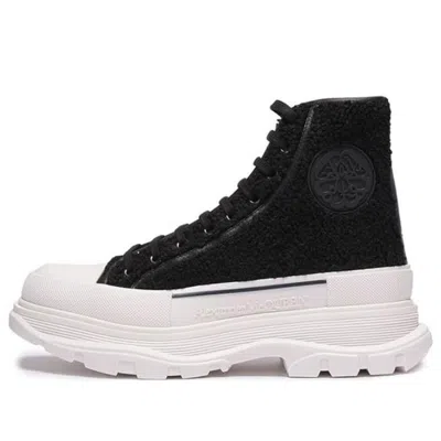 Alexander Mcqueen Tread Slick Boots 'black Beige'
