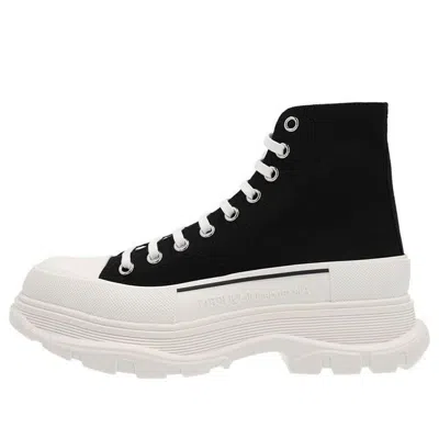 Alexander Mcqueen Tread Slick Boots 'core Black White'