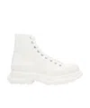 Alexander Mcqueen Tread Slick High Top Sneaker In White