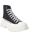 Alexander Mcqueen Alexander Mc Queen Black Canvas Tread Slick Boots