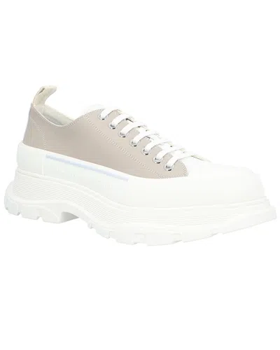 Alexander Mcqueen Tread Slick Canvas Shoe In Neutral