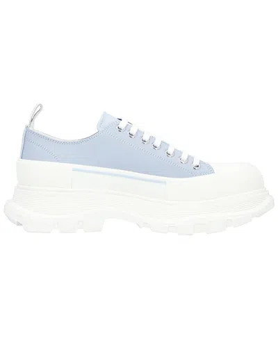 Alexander Mcqueen Tread Slick Canvas Shoe In Blue