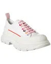 Alexander Mcqueen Tread Slick Canvas Sneakers In White