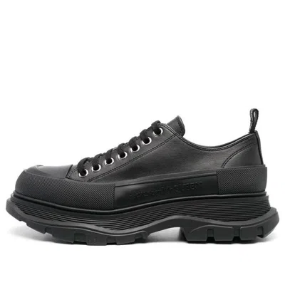 Alexander Mcqueen Tread Slick Canvas Sneakers 'all Black'