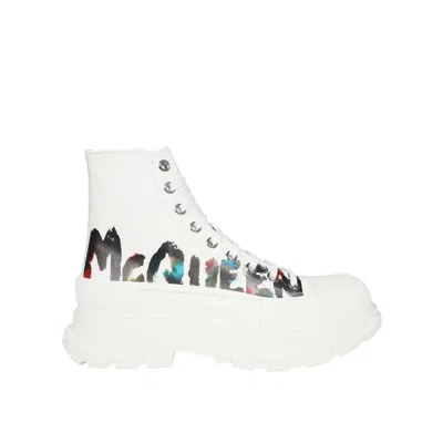 ALEXANDER MCQUEEN ALEXANDER MCQUEEN TREAD SLICK CANVAS SNEAKERS MEN