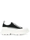 Alexander Mcqueen Tread Slick Sneakers In Black