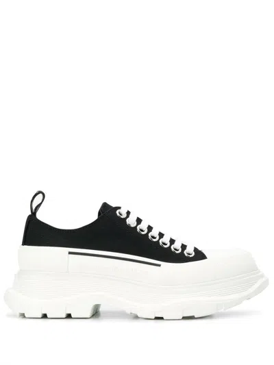 ALEXANDER MCQUEEN ALEXANDER MCQUEEN TREAD SLICK CANVAS SNEAKERS WITH RUBBER SOLE