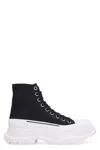 Alexander Mcqueen Tread Slick High-top Sneakers In Black