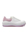 Alexander Mcqueen Tread Slick Chunky-sole Sneakers In White