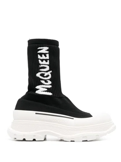 ALEXANDER MCQUEEN TREAD SLICK GRAFFITI SNEAKERS