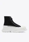 Alexander Mcqueen Alexander Mc Queen Tread Slick Ankle Boots In Black